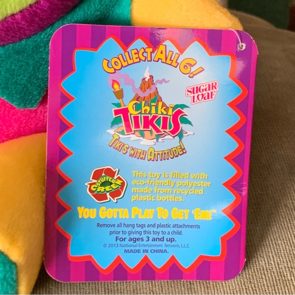 NWT Chiki Tikis "Sugar Loaf" stuffed plushie - Picture 3 of 7